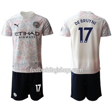 Manchester City Kevin De Bruyne 17 Børn 3. Fodboldsæt 2020-21 S/S (+ Korte bukser)